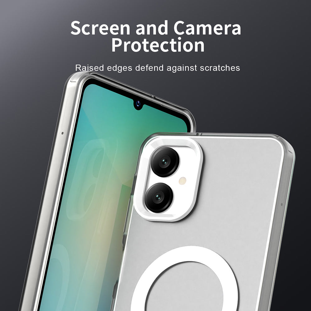 MagSafe puzdro pre Samsung Galaxy A06 A065, Techsuit, CandyCase, Biele