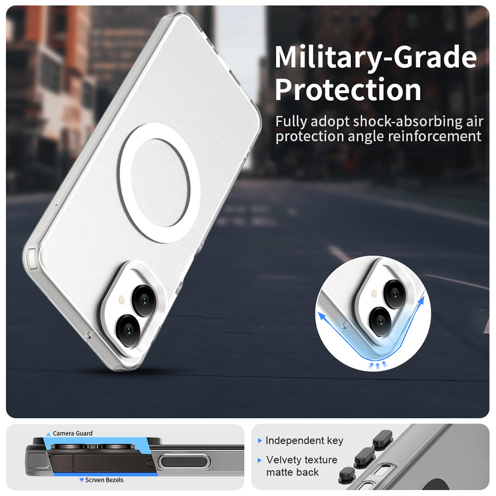 MagSafe puzdro pre Samsung Galaxy A06 A065, Techsuit, CandyCase, Biele