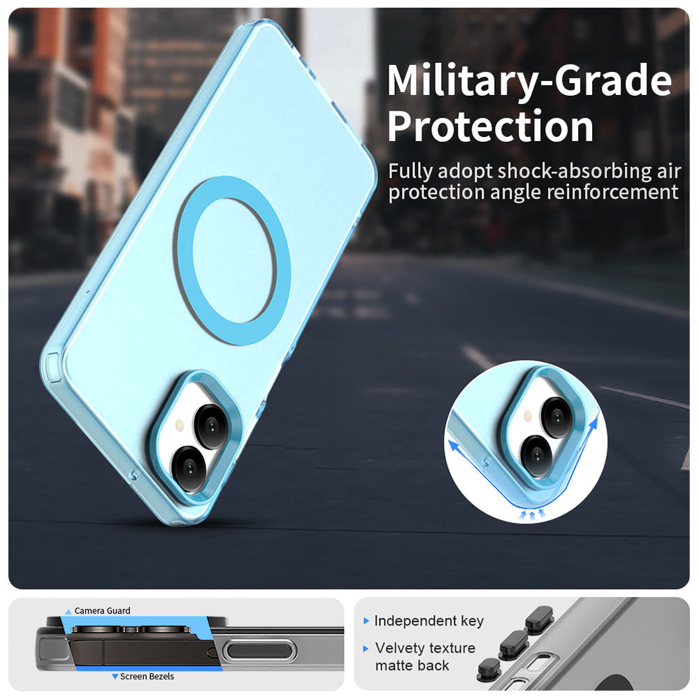 MagSafe puzdro pre Samsung Galaxy A06 A065, Techsuit, CandyCase, Modrá