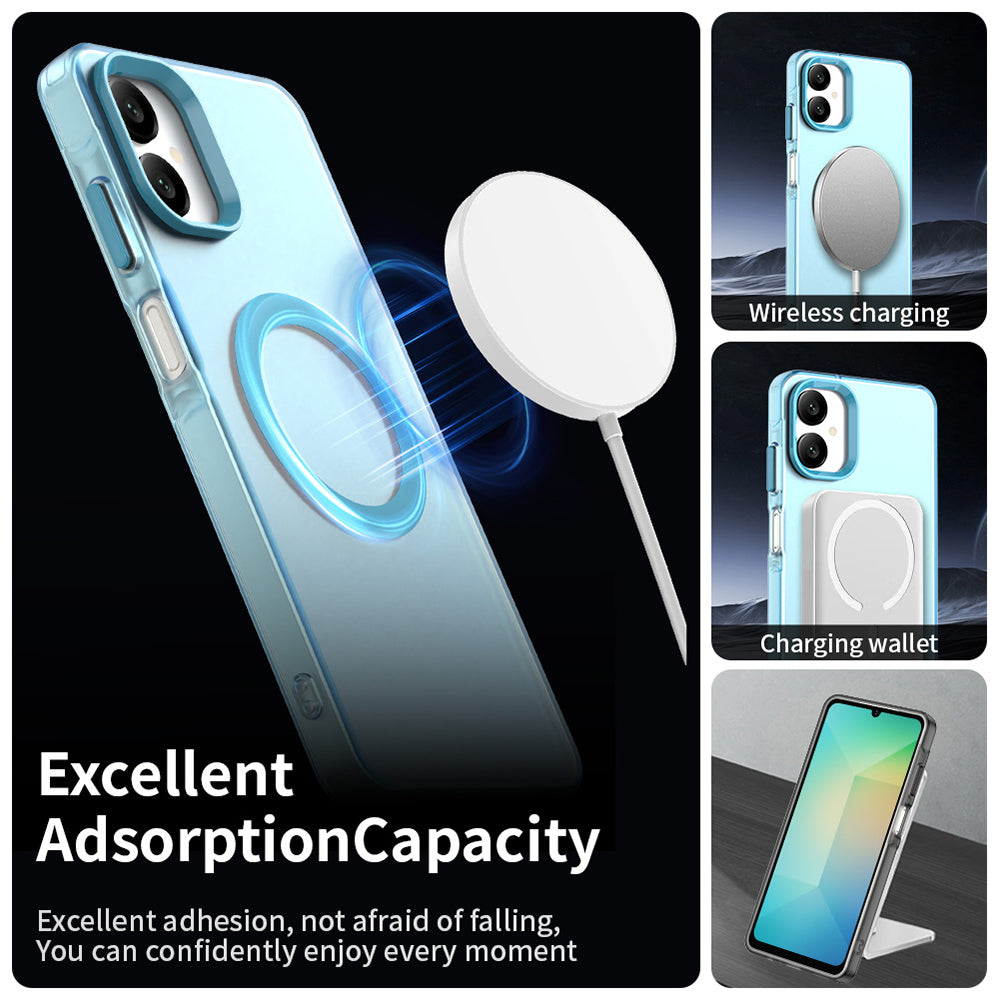 MagSafe puzdro pre Samsung Galaxy A06 A065, Techsuit, CandyCase, Modrá