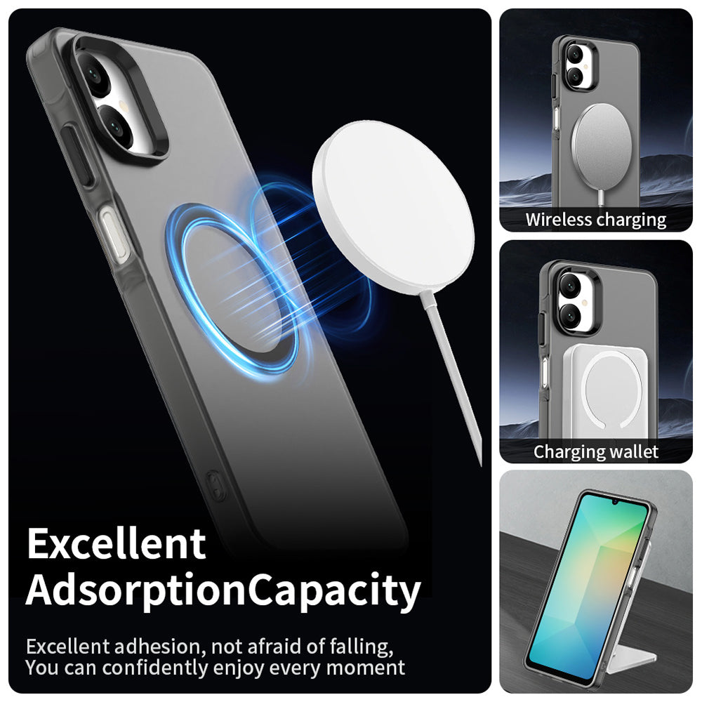 MagSafe puzdro pre Samsung Galaxy A06 A065, Techsuit, CandyCase, Čierne