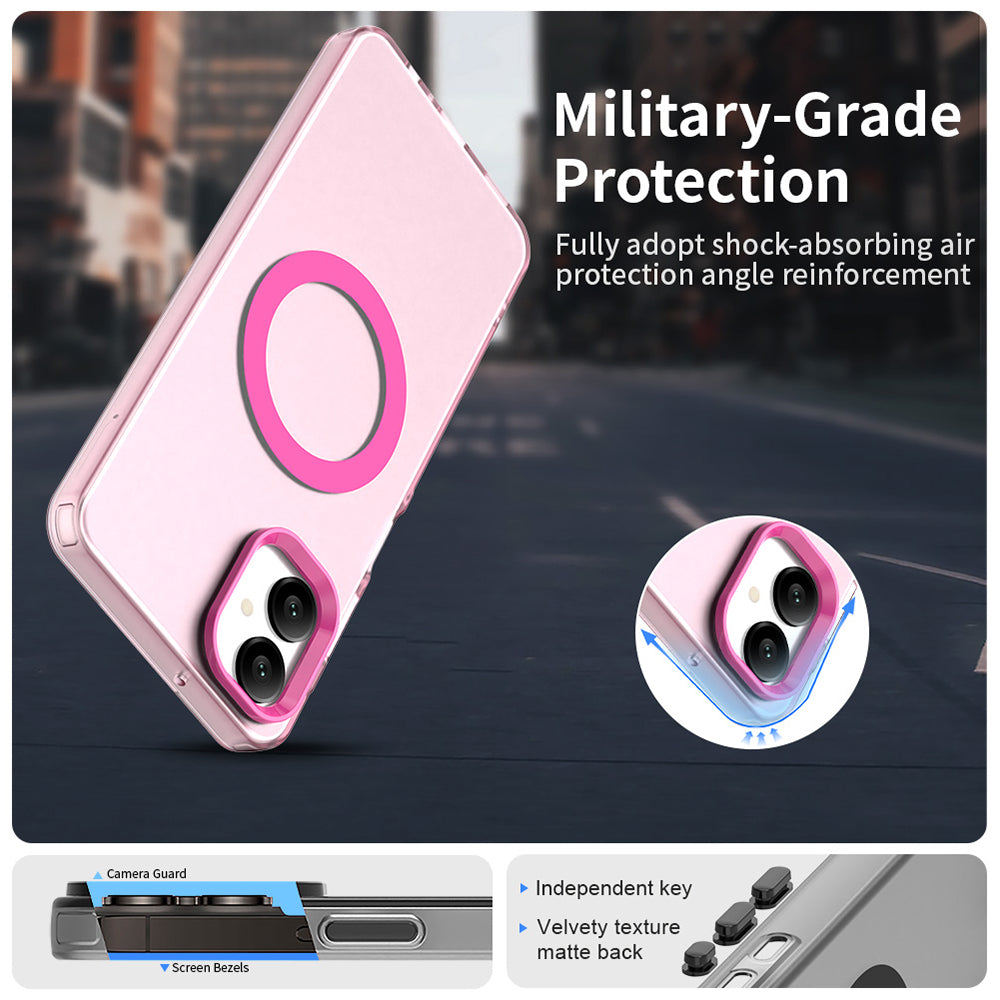 MagSafe puzdro pre Samsung Galaxy A06 A065, Techsuit, CandyCase, Ružové