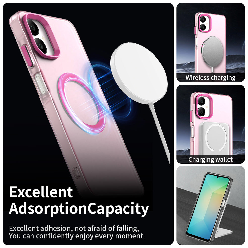 MagSafe puzdro pre Samsung Galaxy A06 A065, Techsuit, CandyCase, Ružové