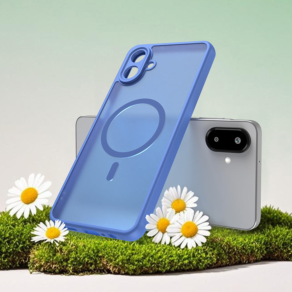 Puzdro MagSafe pre Samsung Galaxy A07 4G A075, Techsuit, HaloFrost II, Modrá