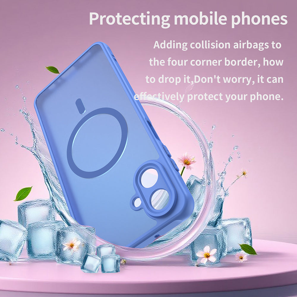 Puzdro MagSafe pre Samsung Galaxy A07 4G A075, Techsuit, HaloFrost II, Modrá