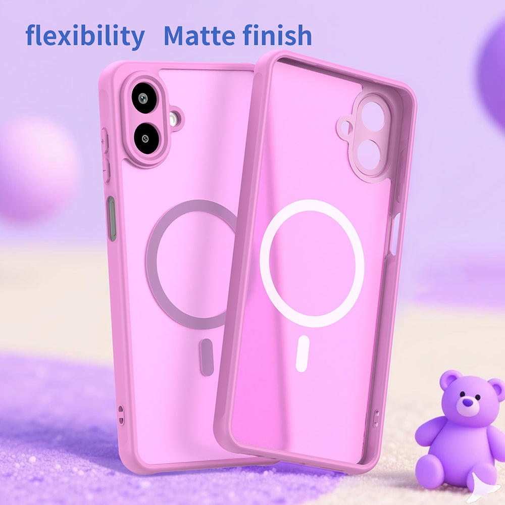 Puzdro MagSafe pre Samsung Galaxy A07 4G A075, Techsuit, HaloFrost II, Ružová