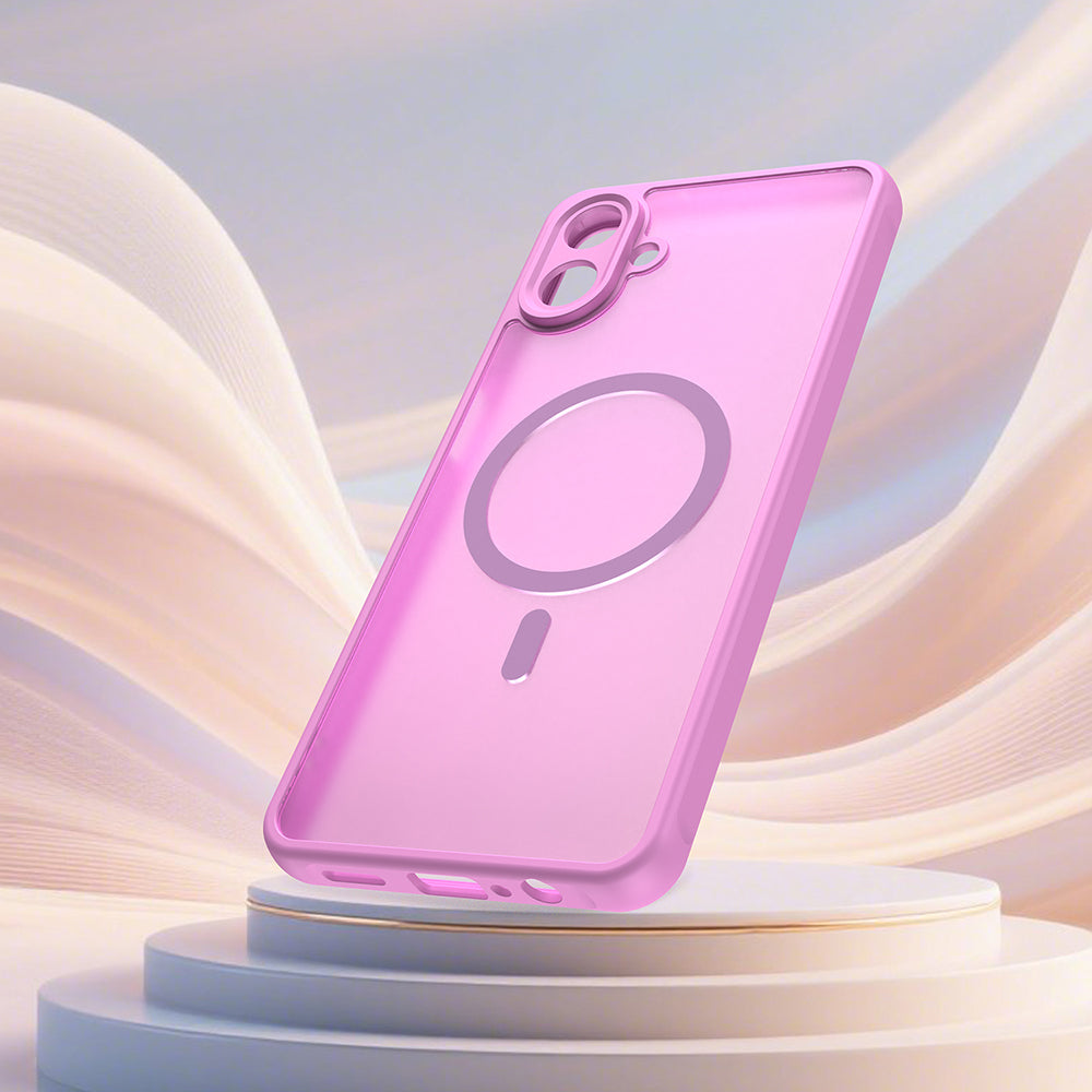 Puzdro MagSafe pre Samsung Galaxy A07 4G A075, Techsuit, HaloFrost II, Ružová