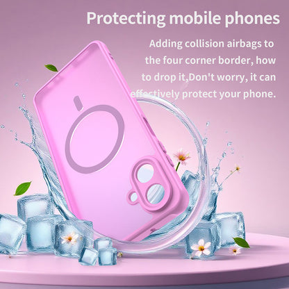 Puzdro MagSafe pre Samsung Galaxy A07 4G A075, Techsuit, HaloFrost II, Ružová