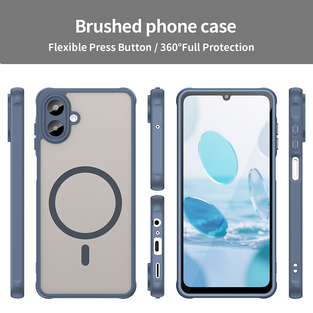 MagSafe puzdro pre Samsung Galaxy A07 4G A075, Techsuit, HaloFrost II, Tmavomodrá