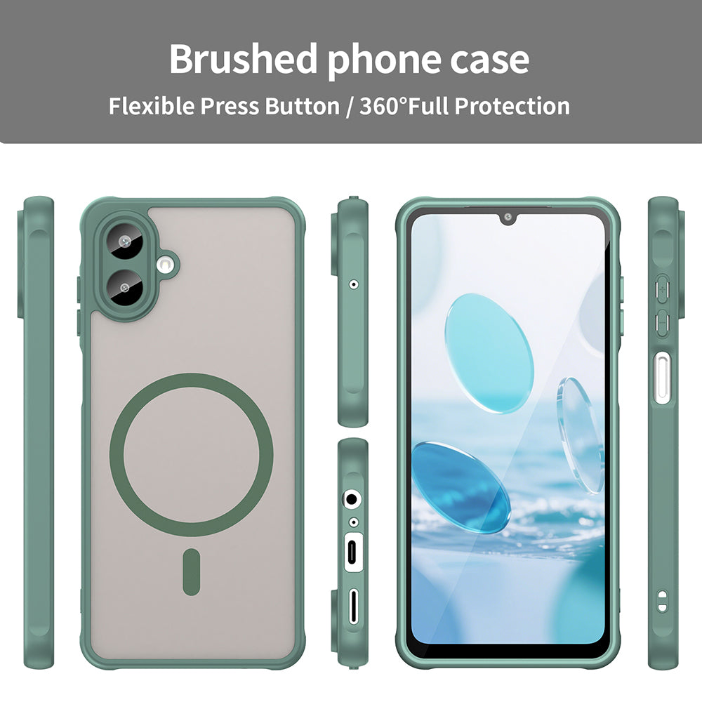 MagSafe puzdro pre Samsung Galaxy A07 4G A075, Techsuit, HaloFrost II, Zelené