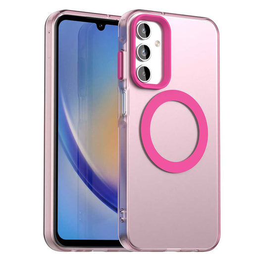 MagSafe puzdro pre Samsung Galaxy A15 5G A156 / A15 A155, Techsuit, CandyCase, Ružové