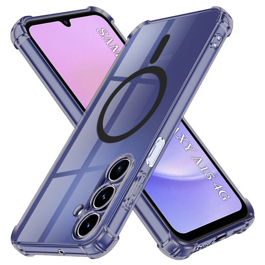 MagSafe puzdro pre Samsung Galaxy A15 5G A156 / A15 A155, Techsuit, priehľadné odolné proti otrasom, dymové