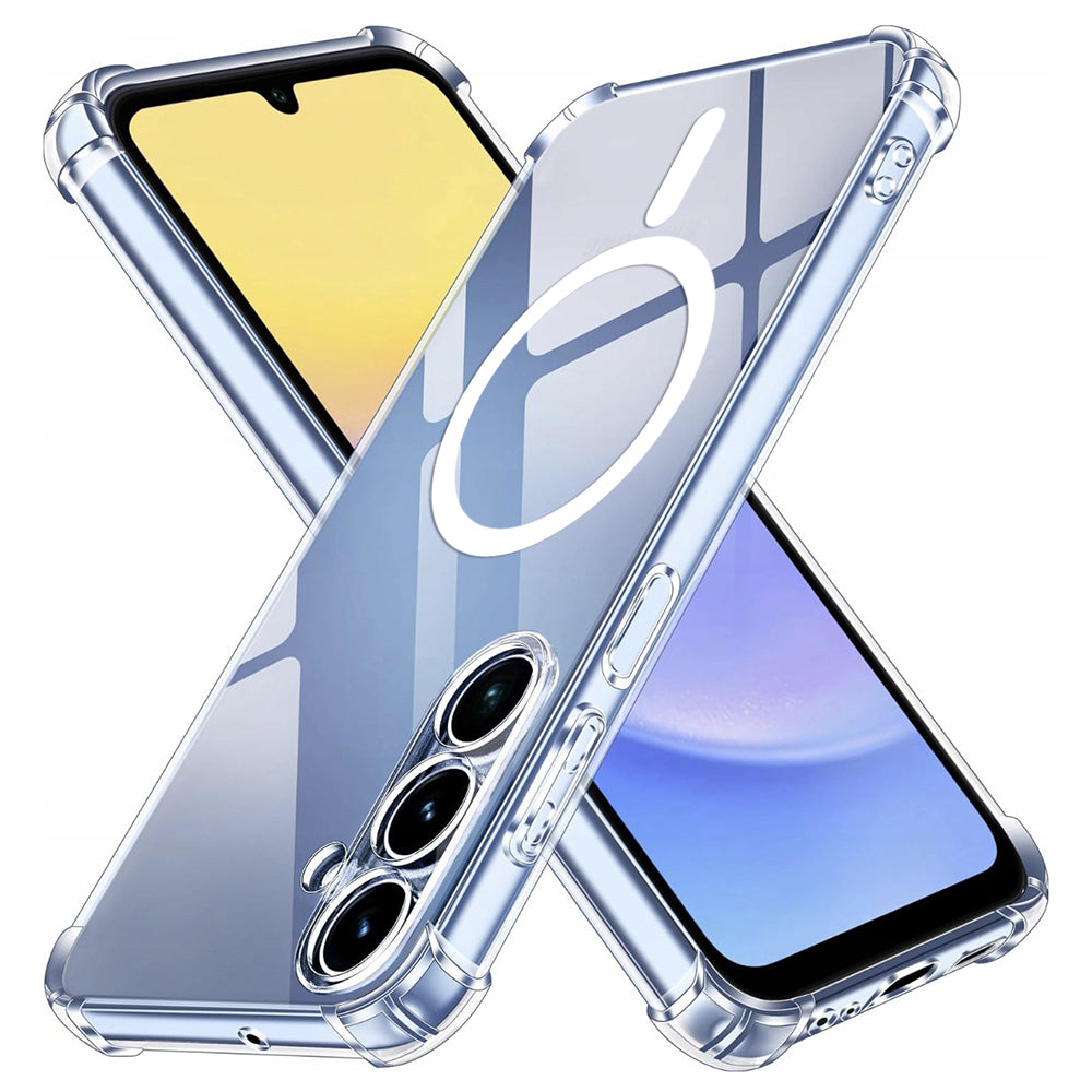 MagSafe puzdro pre Samsung Galaxy A15 5G A156 / A15 A155, Techsuit, nárazuvzdorné, priehľadné