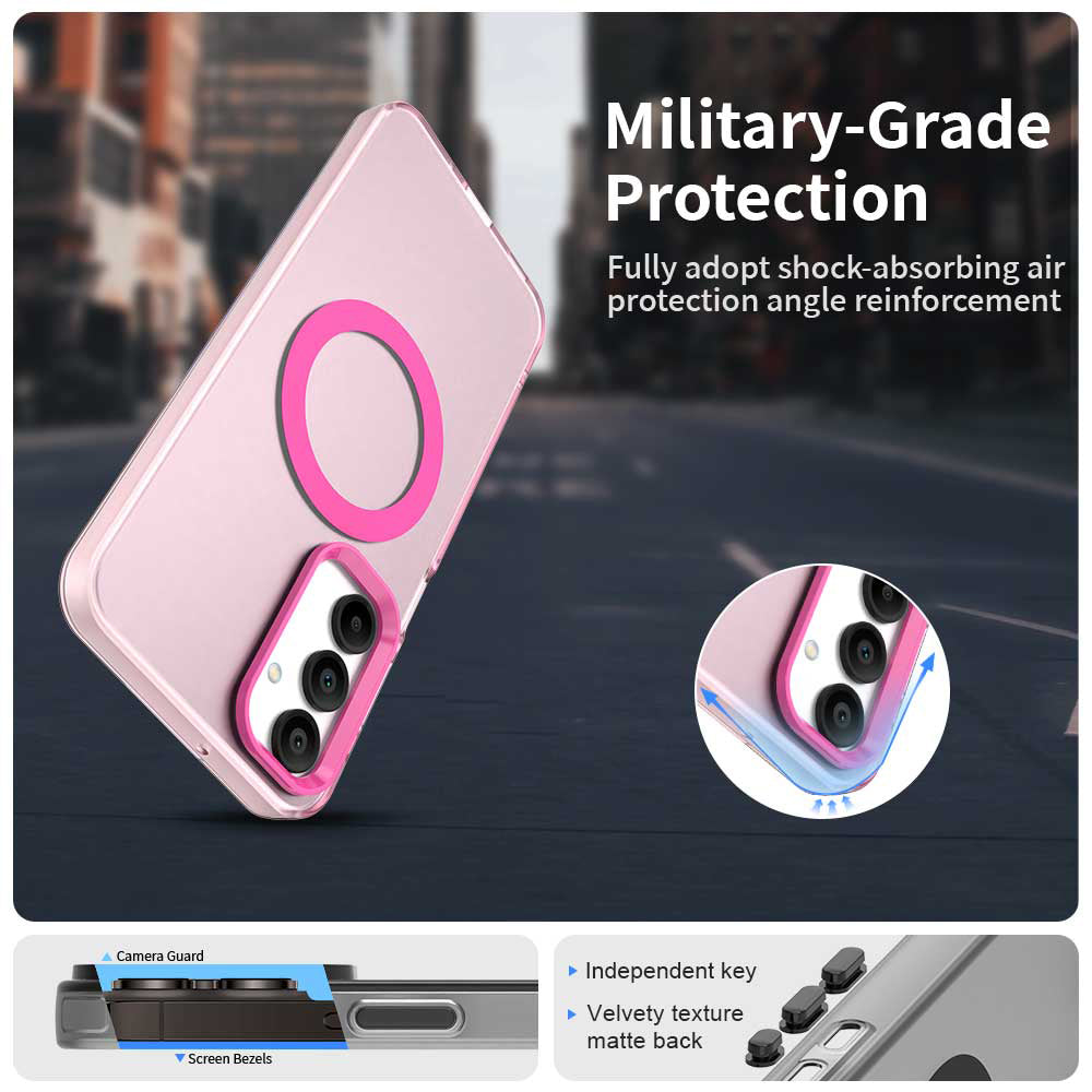 MagSafe puzdro pre Samsung Galaxy A16 5G A166 / A16 4G A165, Techsuit, CandyCase, Ružové