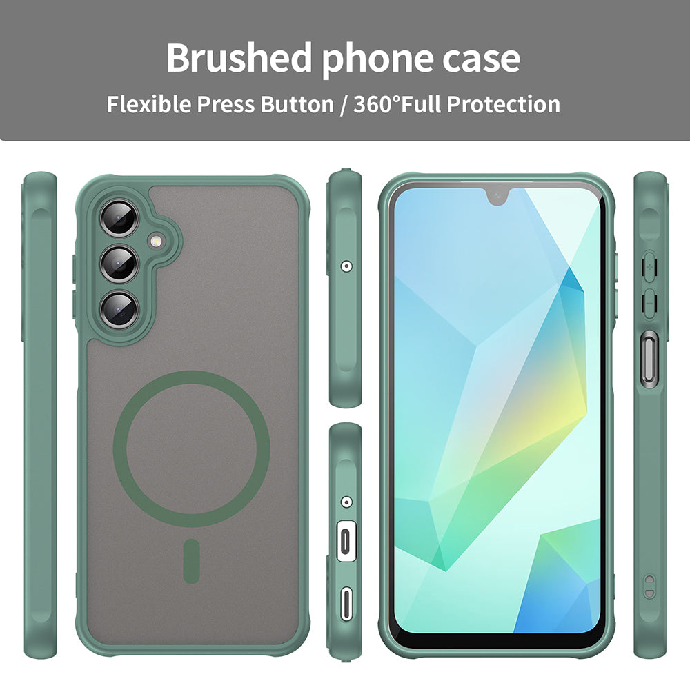 MagSafe puzdro pre Samsung Galaxy A16 5G A166 / A16 4G A165, Techsuit, HaloFrost II, Zelené