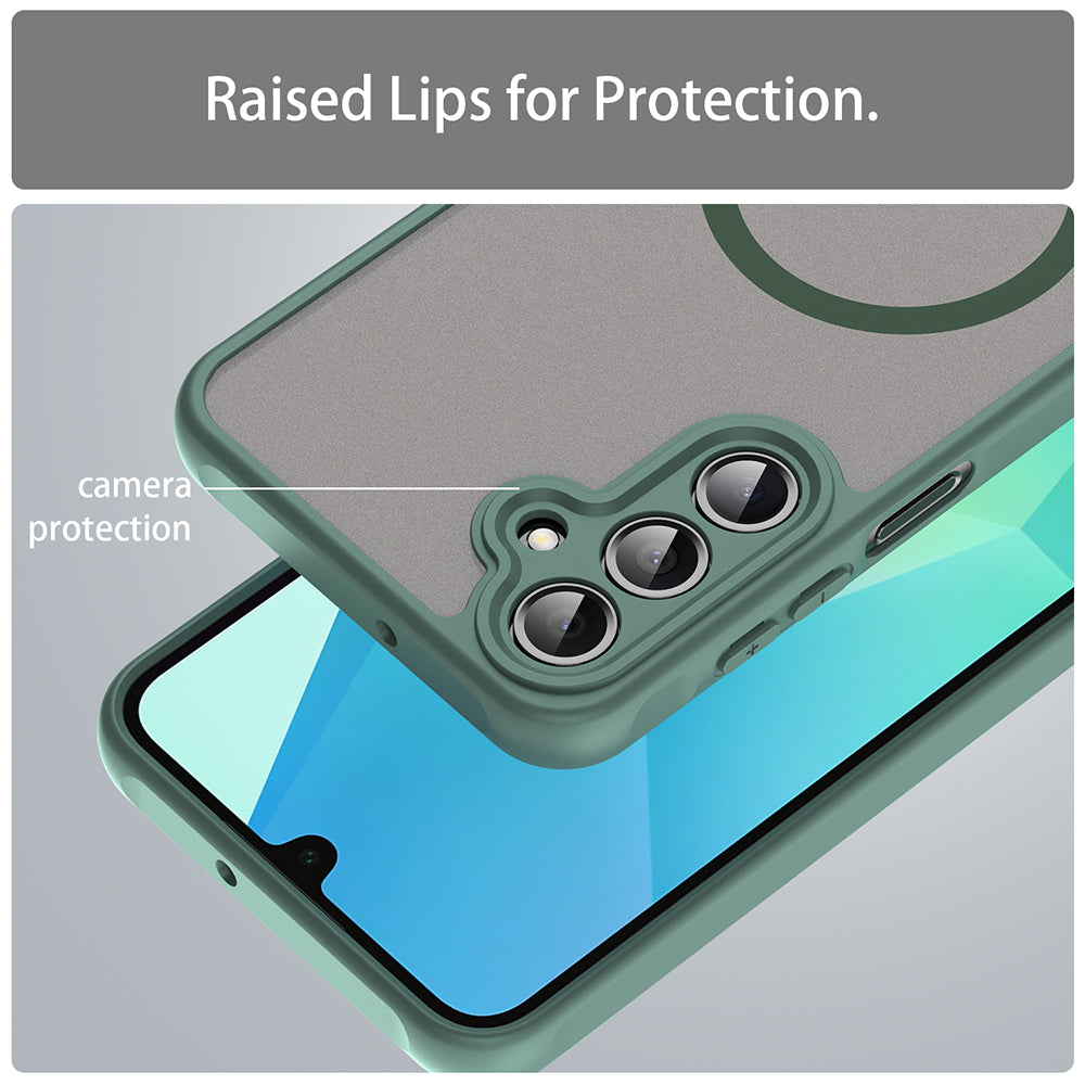 MagSafe puzdro pre Samsung Galaxy A16 5G A166 / A16 4G A165, Techsuit, HaloFrost II, Zelené