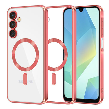 MagSafe puzdro pre Samsung Galaxy A16 5G A166 / A16 4G A165, Techsuit, Luxury Crystal, Červené