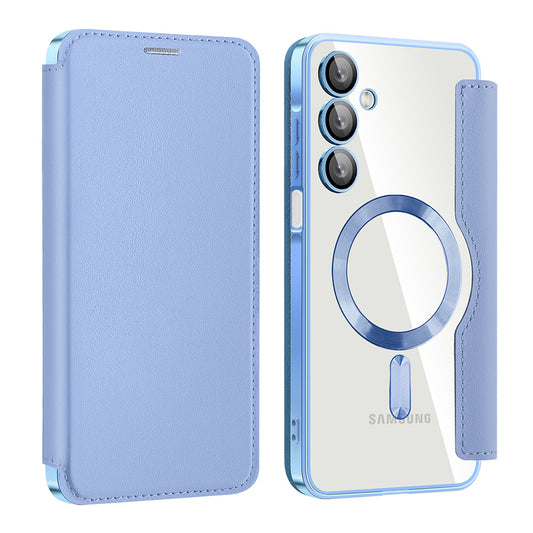 MagSafe puzdro pre Samsung Galaxy A16 5G A166 / A16 4G A165, Techsuit, SmartMag Book, modré