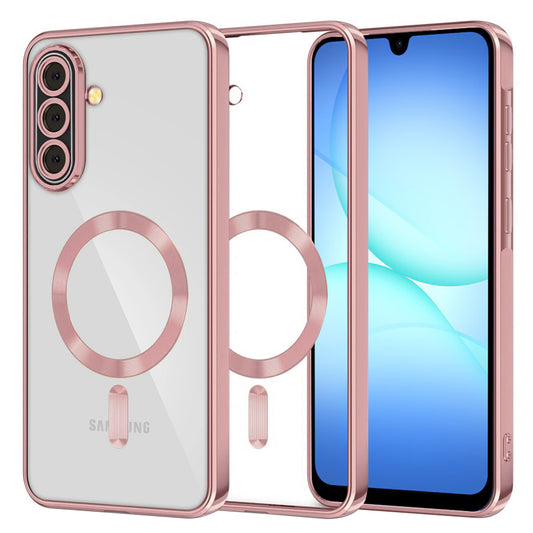 MagSafe puzdro pre Samsung Galaxy A17 4G / A17 5G, Techsuit, Luxury Crystal, Ružové