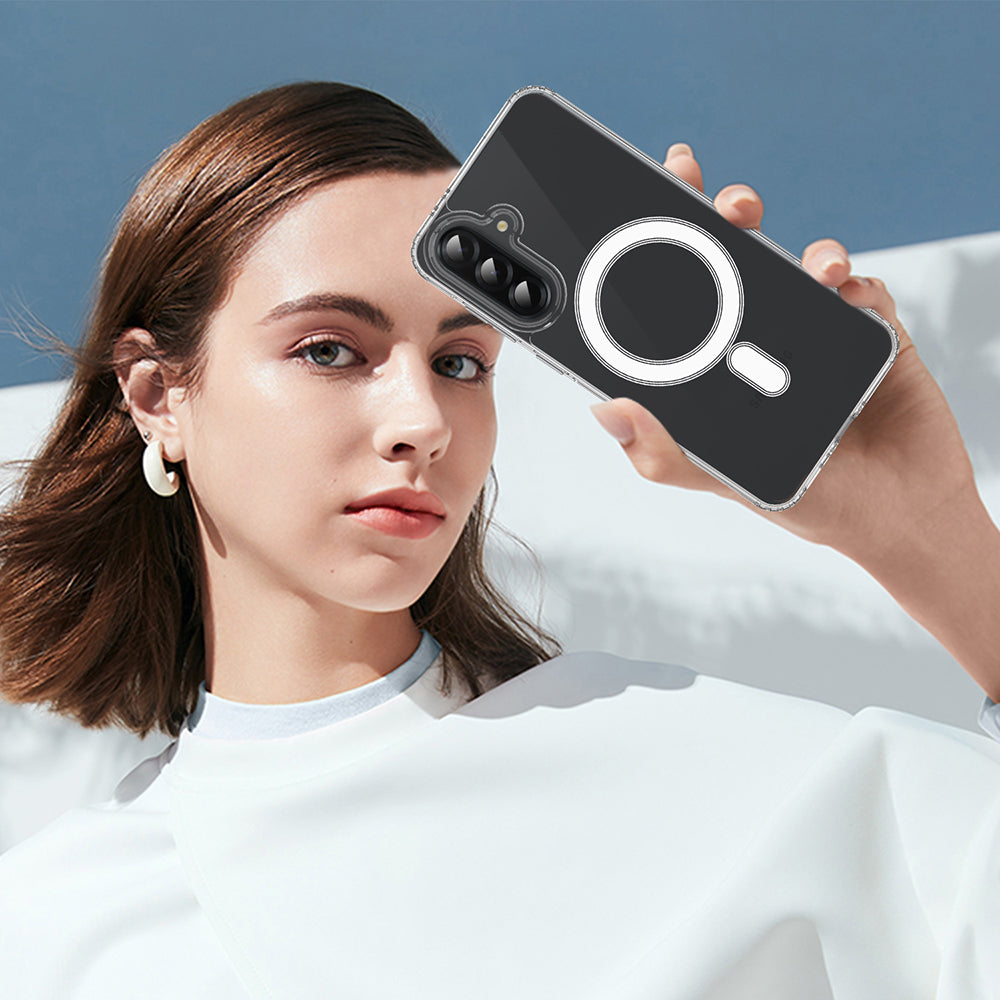 Puzdro MagSafe pre Samsung Galaxy A17 4G / A17 5G, Techsuit, Pro, Transparentné