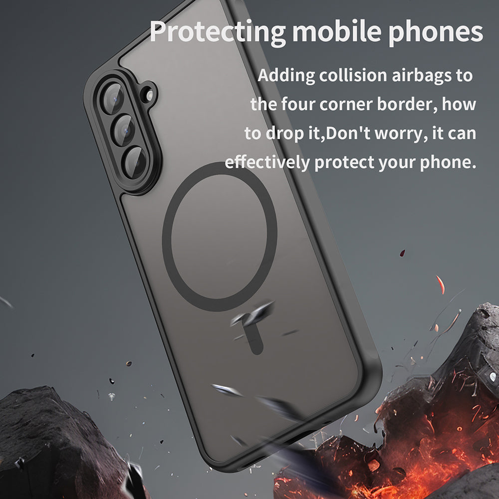 MagSafe puzdro pre Samsung Galaxy A17 5G, Techsuit, HaloFrost II, Čierna