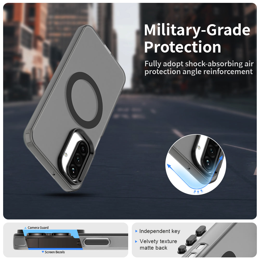 MagSafe puzdro pre Samsung Galaxy A26 A266, Techsuit, CandyCase, Čierna