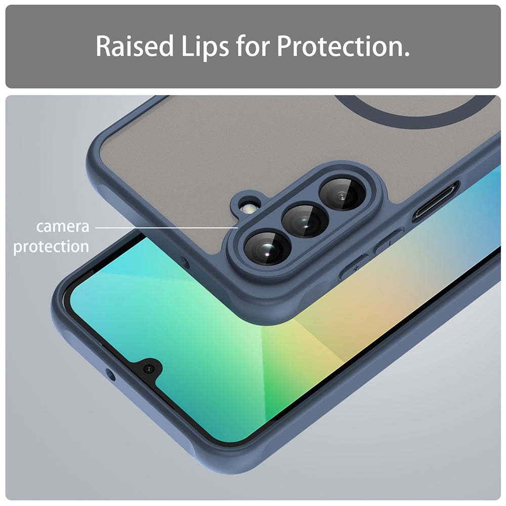 MagSafe puzdro pre Samsung Galaxy A26 A266, Techsuit, HaloFrost II, Tmavomodrá