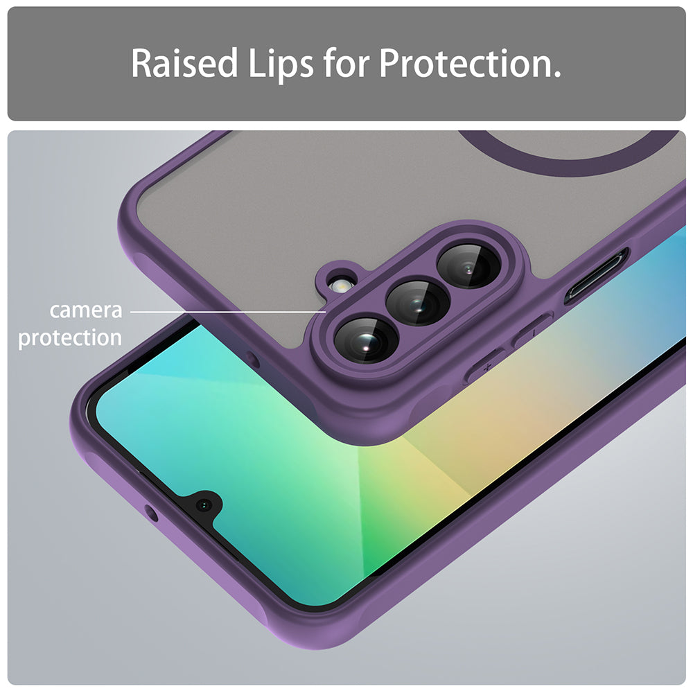MagSafe puzdro pre Samsung Galaxy A26 A266, Techsuit, HaloFrost II, fialové