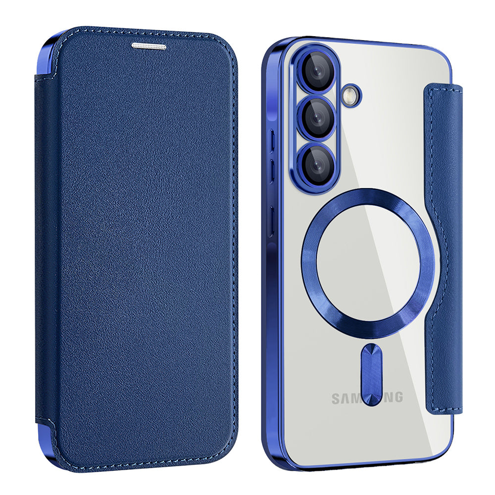 MagSafe puzdro pre Samsung Galaxy A26 A266, Techsuit, SmartMag Book, modré