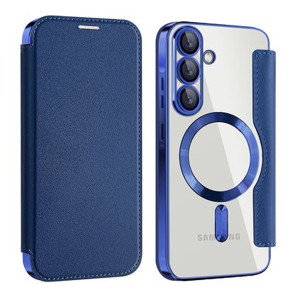 MagSafe puzdro pre Samsung Galaxy A26 A266, Techsuit, SmartMag Book, modré