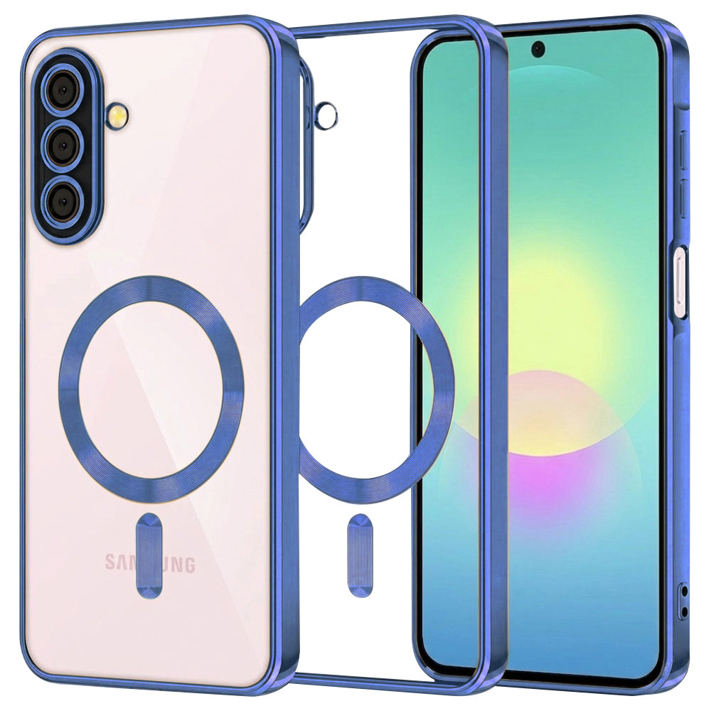 MagSafe puzdro pre Samsung Galaxy A27 5G, Techsuit, Luxury Crystal, Tmavomodrá