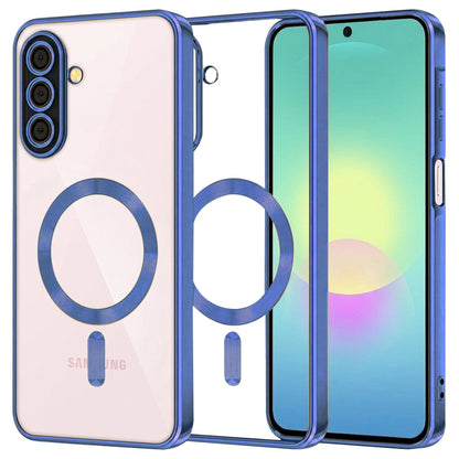 MagSafe puzdro pre Samsung Galaxy A27 5G, Techsuit, Luxury Crystal, Tmavomodrá