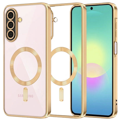 MagSafe puzdro pre Samsung Galaxy A27 5G, Techsuit, Luxury Crystal, Zlaté