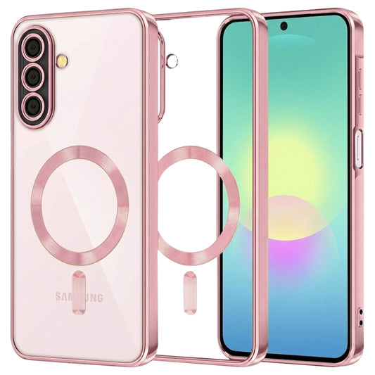 MagSafe puzdro pre Samsung Galaxy A27 5G, Techsuit, Luxury Crystal, Ružové