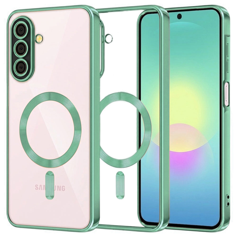 MagSafe puzdro pre Samsung Galaxy A27 5G, Techsuit, Luxury Crystal, Svetlozelené