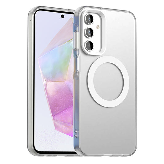 MagSafe puzdro pre Samsung Galaxy A35 5G A356, Techsuit, CandyCase, Biele