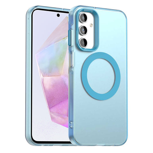 MagSafe puzdro pre Samsung Galaxy A35 5G A356, Techsuit, CandyCase, Modré