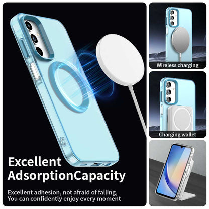 MagSafe puzdro pre Samsung Galaxy A35 5G A356, Techsuit, CandyCase, Modré