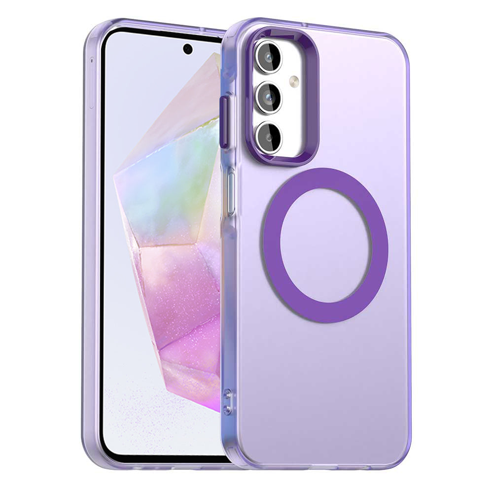MagSafe puzdro pre Samsung Galaxy A35 5G A356, Techsuit, CandyCase, Fialová