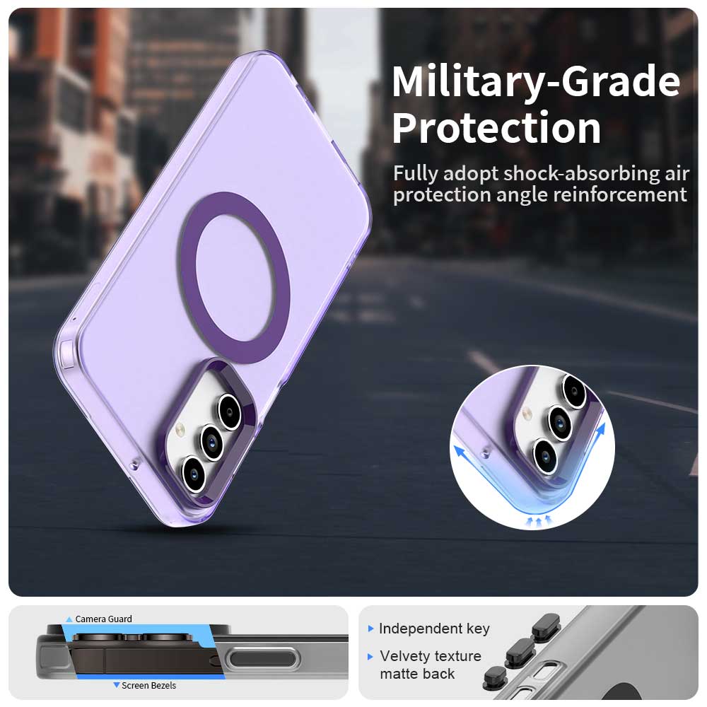 MagSafe puzdro pre Samsung Galaxy A35 5G A356, Techsuit, CandyCase, Fialová