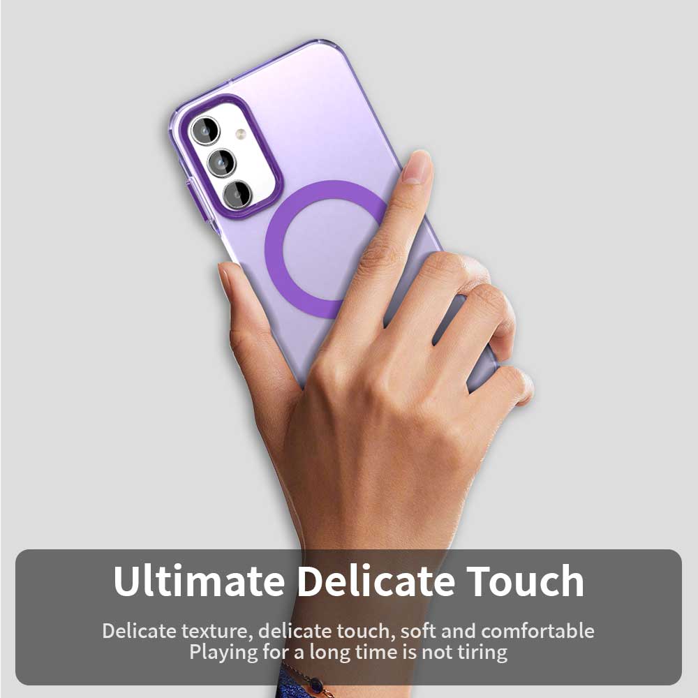 MagSafe puzdro pre Samsung Galaxy A35 5G A356, Techsuit, CandyCase, Fialová