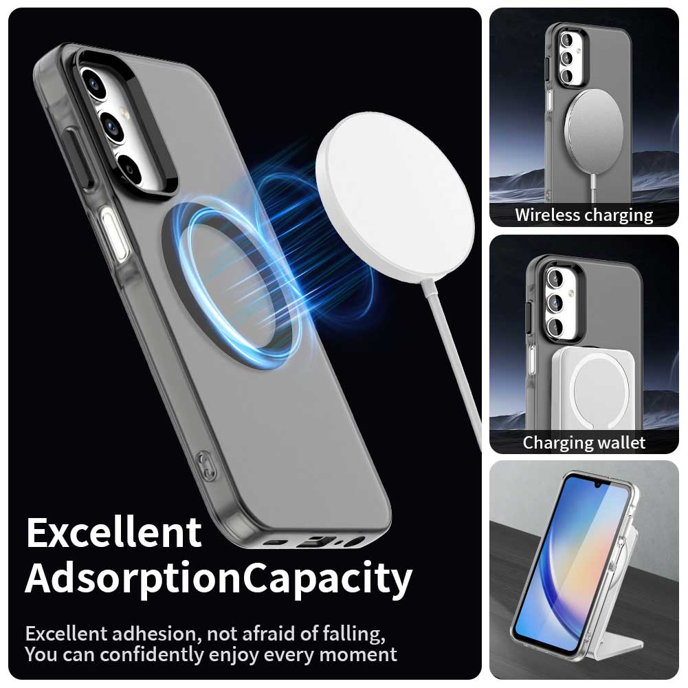 MagSafe puzdro pre Samsung Galaxy A35 5G A356, Techsuit, CandyCase, Čierna