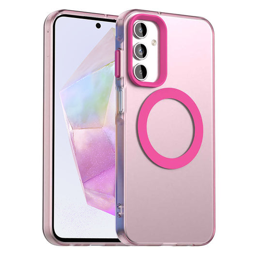 MagSafe puzdro pre Samsung Galaxy A35 5G A356, Techsuit, CandyCase, Ružové