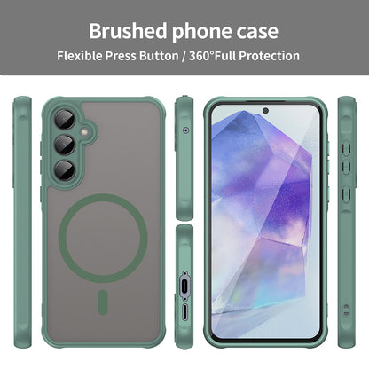 MagSafe puzdro pre Samsung Galaxy A35 5G A356, Techsuit, HaloFrost II, Zelené