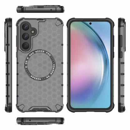 MagSafe puzdro pre Samsung Galaxy A35 5G A356, Techsuit, HoneyComb Shield, čierne