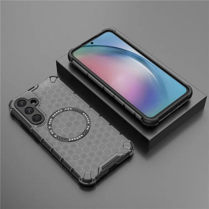 MagSafe puzdro pre Samsung Galaxy A35 5G A356, Techsuit, HoneyComb Shield, čierne