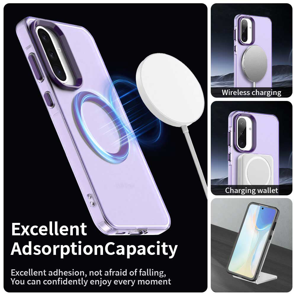 MagSafe puzdro pre Samsung Galaxy A36 A366, Techsuit, CandyCase, Fialová