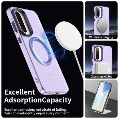 MagSafe puzdro pre Samsung Galaxy A36 A366, Techsuit, CandyCase, Fialová