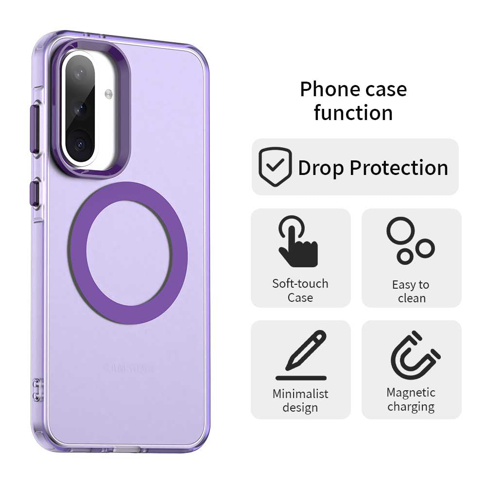 MagSafe puzdro pre Samsung Galaxy A36 A366, Techsuit, CandyCase, Fialová