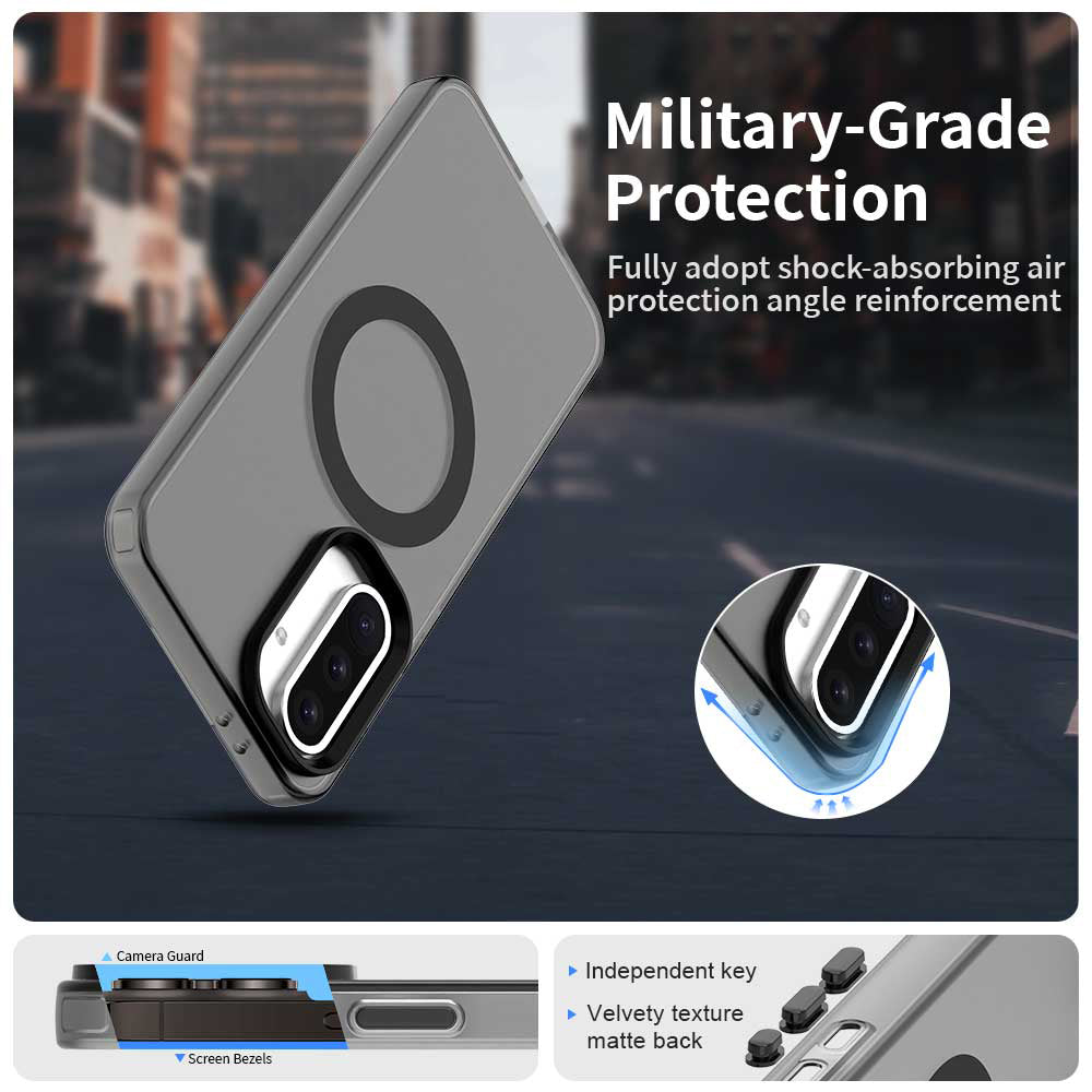 MagSafe puzdro pre Samsung Galaxy A36 A366, Techsuit, CandyCase, Čierna